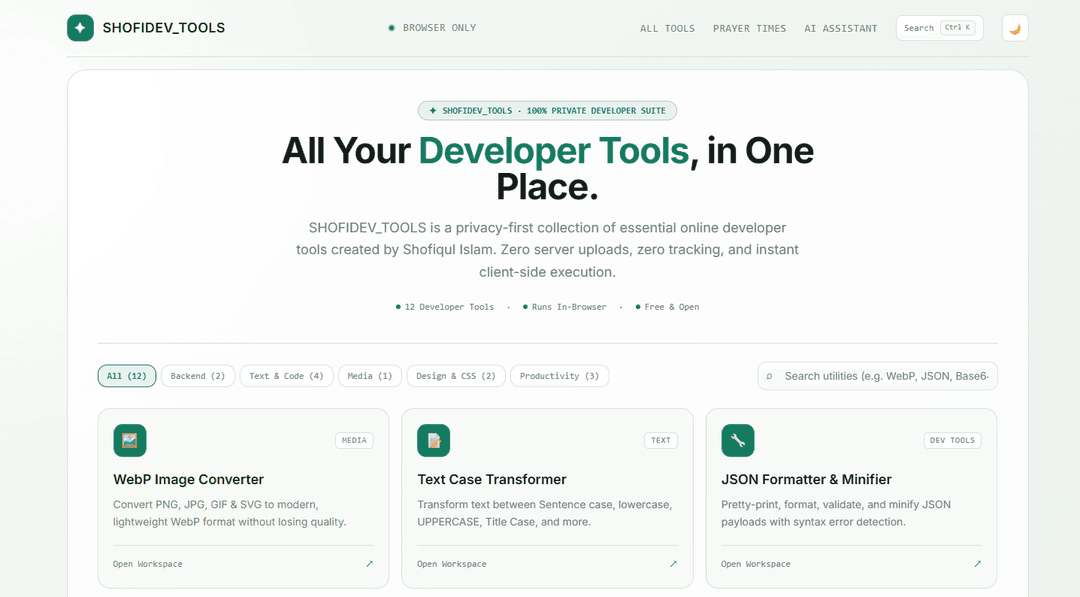 shofidev-tools a personal Toolkit